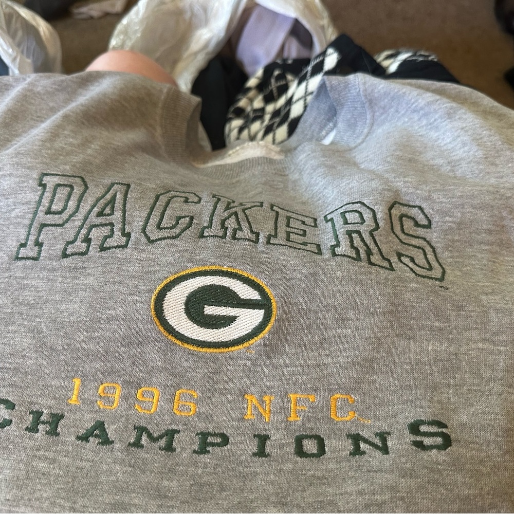 Packers Gray Sweatshirt - 1996 NFC Champions